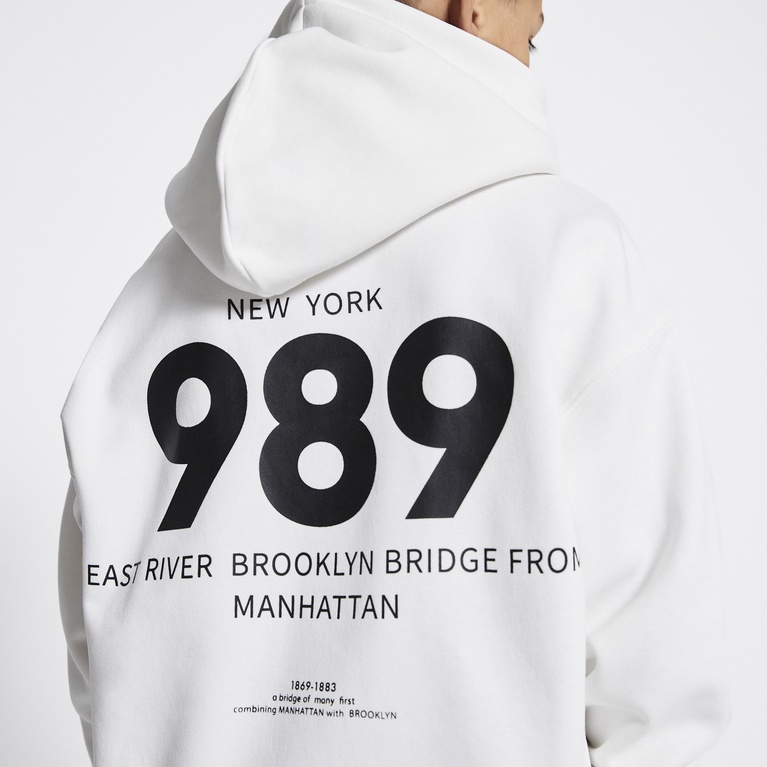 Printed hoodie "Logan" Offwhite 3